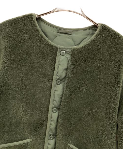 TAION（タイオン）TAION (タイオン) ミリタリーリバーシブルクルーネックダウンジャケット グリーン サイズ:Lの古着・服飾アイテム