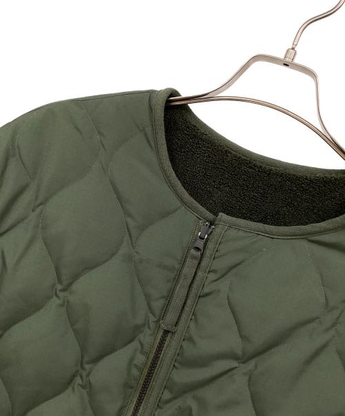TAION（タイオン）TAION (タイオン) ミリタリーリバーシブルクルーネックダウンジャケット グリーン サイズ:Lの古着・服飾アイテム