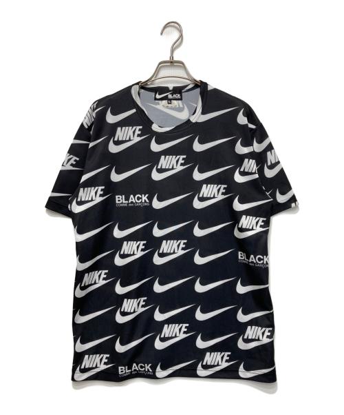 BLACK COMME des GARCONS（ブラックコムデギャルソン）BLACK COMME des GARCONS (ブラックコムデギャルソン) NIKE (ナイキ) Tシャツ ブラック×ホワイト サイズ:XLの古着・服飾アイテム