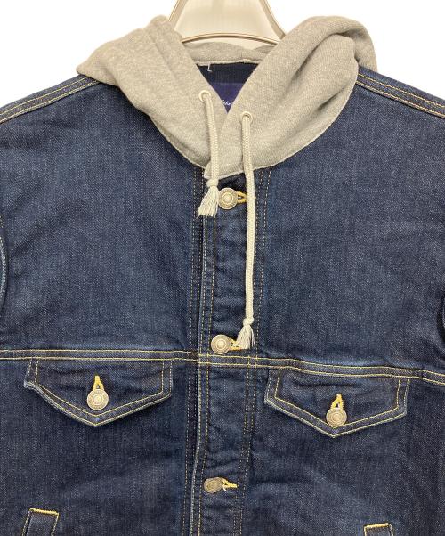 JohnUNDERCOVER（ジョンアンダーカバー）JohnUNDERCOVER (ジョンアンダーカバー)  デニムジャケット ネイビー×レッド サイズ:3の古着・服飾アイテム
