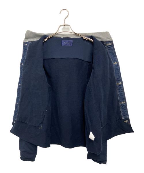 JohnUNDERCOVER（ジョンアンダーカバー）JohnUNDERCOVER (ジョンアンダーカバー)  デニムジャケット ネイビー×レッド サイズ:3の古着・服飾アイテム