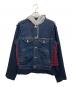 JohnUNDERCOVER（ジョンアンダーカバー）の古着「 デニムジャケット」｜ネイビー×レッド