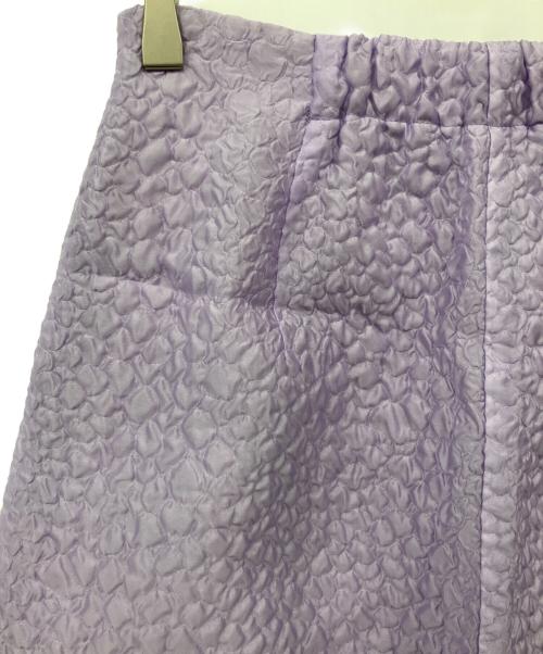 LOUNIE（ルーニー）LOUNIE (ルーニー) ジャカードAラインスカート パープル サイズ:38の古着・服飾アイテム