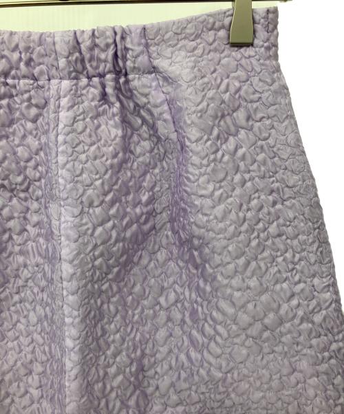 LOUNIE（ルーニー）LOUNIE (ルーニー) ジャカードAラインスカート パープル サイズ:38の古着・服飾アイテム