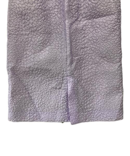 LOUNIE（ルーニー）LOUNIE (ルーニー) ジャカードAラインスカート パープル サイズ:38の古着・服飾アイテム