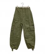 UNGRIDアングリッド）の古着「ミリタリーボリュームパンツ」｜カーキ