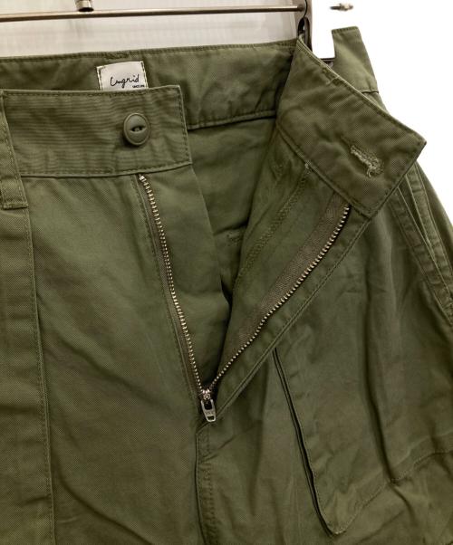 UNGRID（アングリッド）Ungrid (アングリッド) ミリタリーボリュームパンツ カーキ サイズ:Fの古着・服飾アイテム