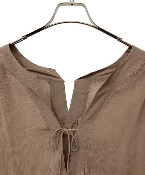 CHAOS（カオス）Chaos (カオス) バングラスブラウス ベージュ サイズ:Fの古着・服飾アイテム