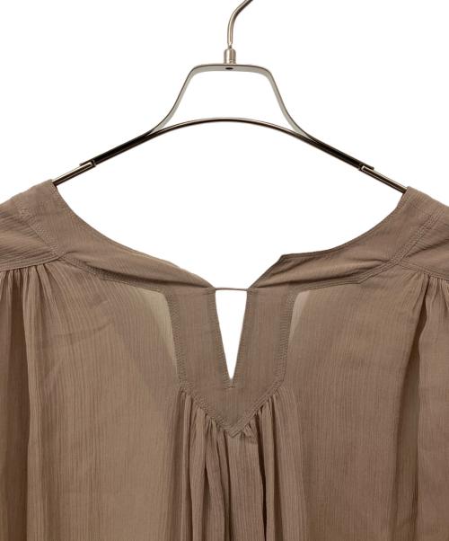 CHAOS（カオス）Chaos (カオス) バングラスブラウス ベージュ サイズ:Fの古着・服飾アイテム