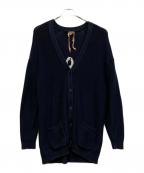 N°21 numero ventunoヌメロヴェントゥーノ）の古着「ニットカーディガン」｜ネイビー