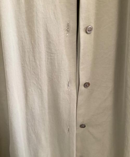 ELIN（エリン）ELIN (エリン) Dry twill flared slv dress ベージュ サイズ:36の古着・服飾アイテム