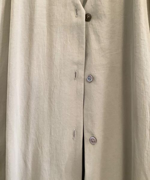 ELIN（エリン）ELIN (エリン) Dry twill flared slv dress ベージュ サイズ:36の古着・服飾アイテム