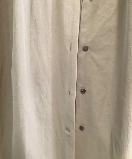 ELIN（エリン）ELIN (エリン) Dry twill flared slv dress ベージュ サイズ:36の古着・服飾アイテム