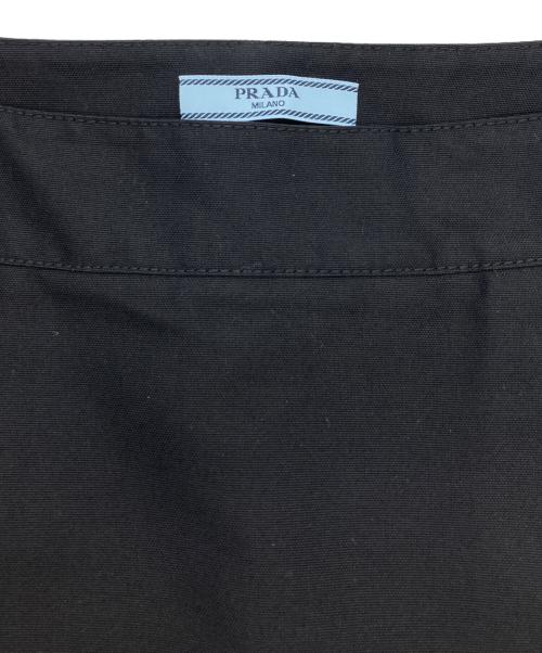 PRADA（プラダ）PRADA (プラダ) テクニカルキャンバス スカート ブラック サイズ:42Sの古着・服飾アイテム