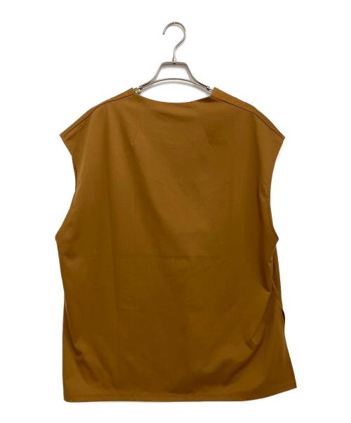 Plage（プラージュ）Plage (プラージュ) Smooth Jersey V プルオーバー キャメル サイズ:F 未使用品の古着・服飾アイテム