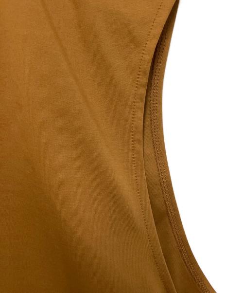 Plage（プラージュ）Plage (プラージュ) Smooth Jersey V プルオーバー キャメル サイズ:F 未使用品の古着・服飾アイテム