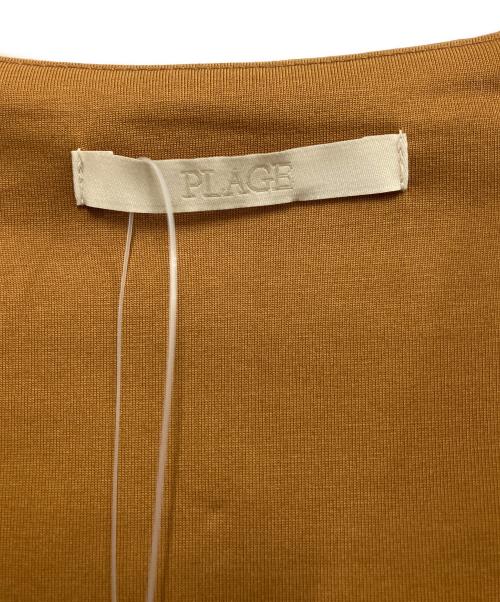 Plage（プラージュ）Plage (プラージュ) Smooth Jersey V プルオーバー キャメル サイズ:F 未使用品の古着・服飾アイテム