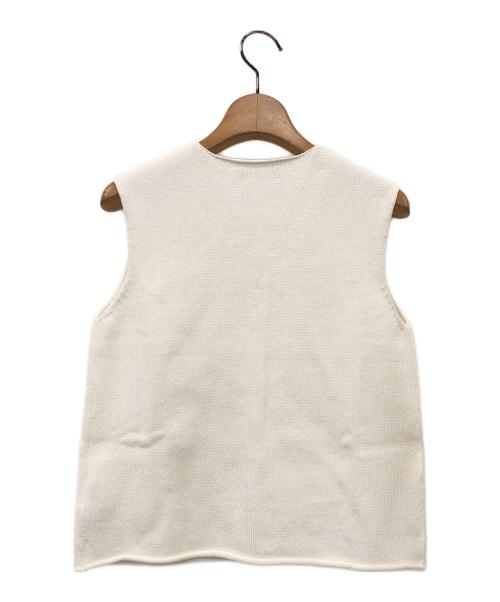 Plage（プラージュ）Plage (プラージュ) 5G Knit ベスト ホワイト サイズ:Fの古着・服飾アイテム