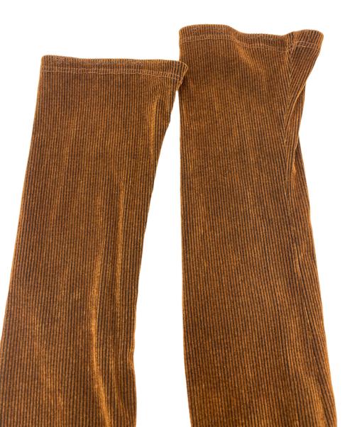 Ameri（アメリ）Ameri (アメリ) FLOCKY SKIN L/S CUT TOP ブラウン サイズ:Freeの古着・服飾アイテム