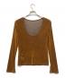Ameri (アメリ) FLOCKY SKIN L/S CUT TOP ブラウン サイズ:Free：5000円