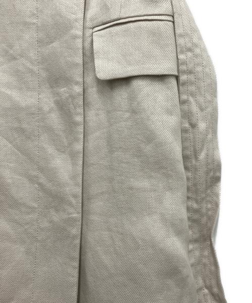 ebure（エブール）ebure (エブール) Safiran Linen Long Gilet ホワイト サイズ:36の古着・服飾アイテム