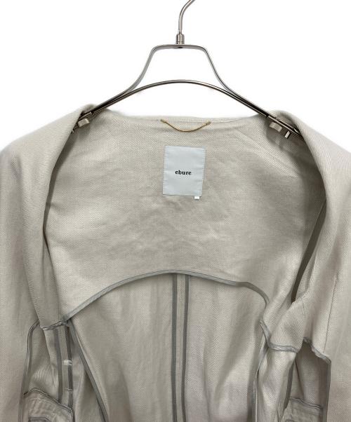 ebure（エブール）ebure (エブール) Safiran Linen Long Gilet ホワイト サイズ:36の古着・服飾アイテム