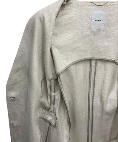ebure（エブール）ebure (エブール) Safiran Linen Long Gilet ホワイト サイズ:36の古着・服飾アイテム