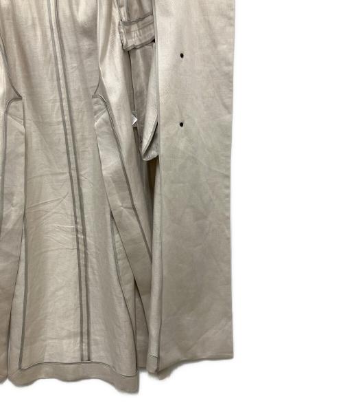 ebure（エブール）ebure (エブール) Safiran Linen Long Gilet ホワイト サイズ:36の古着・服飾アイテム