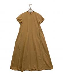 STEVEN ALAN（スティーブンアラン）の古着「COTTON TYPEWRITER HALF SLEEVE DRESS」｜ベージュ