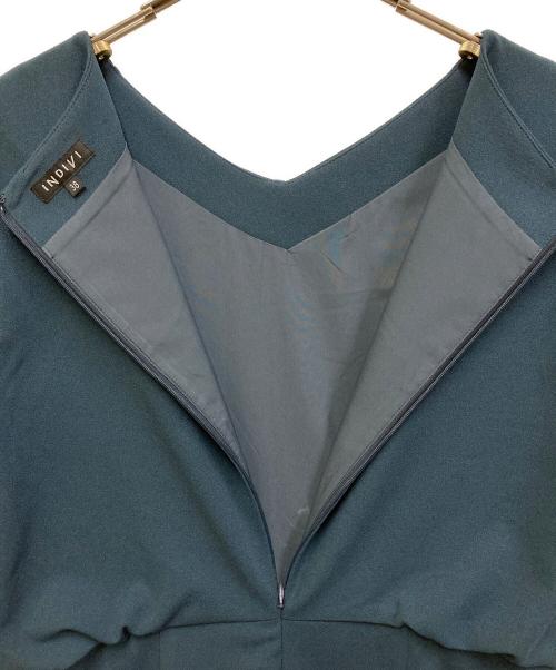INDIVI（インディヴィ）INDIVI (インディヴィ) セットアップ風ワンピース ブルー サイズ:SIZE 38の古着・服飾アイテム