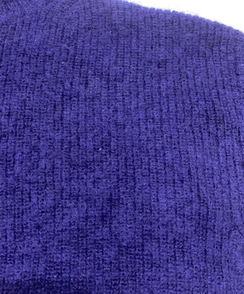 STUMBLY（スタンブリ―）STUMBLY (スタンブリ―) モヘヤ混シアーカフハイネックニット ブルー サイズ:38の古着・服飾アイテム