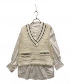 Apuweiser-richeアプワイザーリッシェ）の古着「ニットベストセットチュニック」｜ホワイト