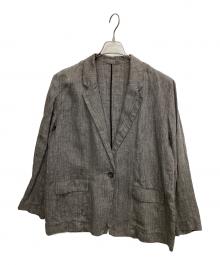 Spick and Span（スピック＆スパン）の古着「リネンエアリージャケット」｜ブラック