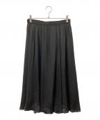 23区ニジュウサンク）の古着「クレープシフォンフレアスカート」｜ブラック