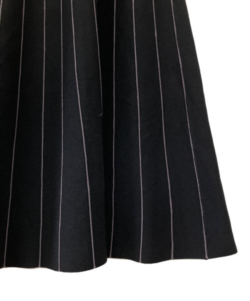 J.PRESS（ジェイプレス）J.PRESS (ジェイプレス) レーヨンエリートストレッチ ニット スカート ブラック サイズ:9の古着・服飾アイテム