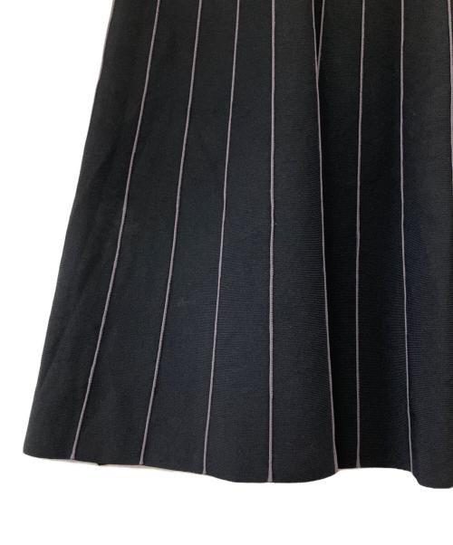 J.PRESS（ジェイプレス）J.PRESS (ジェイプレス) レーヨンエリートストレッチ ニット スカート ブラック サイズ:9の古着・服飾アイテム