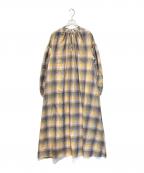 PENDLETONペンドルトン）の古着「チェックギャザーワンピース」｜マルチカラー