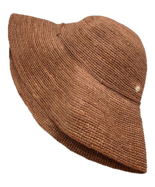 HELEN KAMINSKI（ヘレンカミンスキー）HELEN KAMINSKI (ヘレンカミンスキー) ラフィアハット ブラウンの古着・服飾アイテム