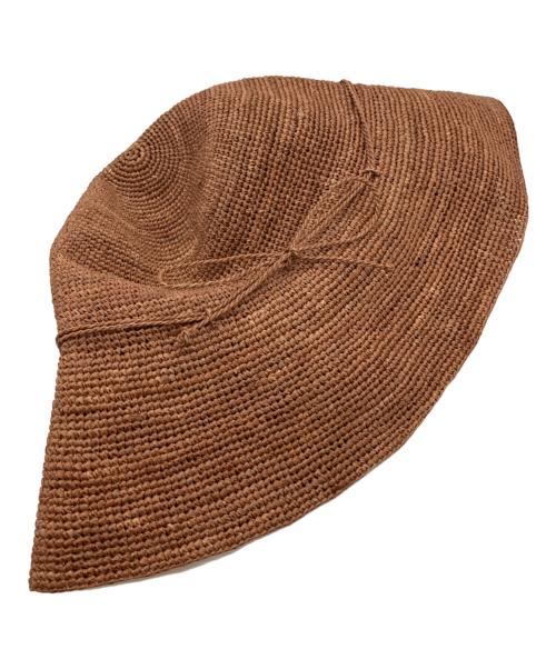 HELEN KAMINSKI（ヘレンカミンスキー）HELEN KAMINSKI (ヘレンカミンスキー) ラフィアハット ブラウンの古着・服飾アイテム