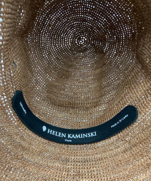 HELEN KAMINSKI（ヘレンカミンスキー）HELEN KAMINSKI (ヘレンカミンスキー) ラフィアハット ブラウンの古着・服飾アイテム
