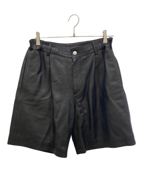 Cinquanta（チンクワンタ）Cinquanta (チンクワンタ) レザーショーツ ブラック サイズ:48の古着・服飾アイテム
