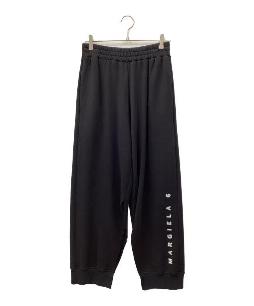 MM6 Maison Margiela（エムエムシックスメゾンマルジェラ）MM6 Maison Margiela (エムエムシックスメゾンマルジェラ) スリット加工スウェットパンツ ブラック サイズ:Mの古着・服飾アイテム