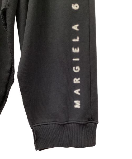 MM6 Maison Margiela（エムエムシックスメゾンマルジェラ）MM6 Maison Margiela (エムエムシックスメゾンマルジェラ) スリット加工スウェットパンツ ブラック サイズ:Mの古着・服飾アイテム