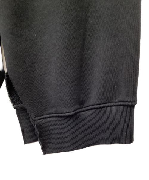 MM6 Maison Margiela（エムエムシックスメゾンマルジェラ）MM6 Maison Margiela (エムエムシックスメゾンマルジェラ) スリット加工スウェットパンツ ブラック サイズ:Mの古着・服飾アイテム