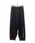 MM6 Maison Margiela（エムエムシックスメゾンマルジェラ）の古着「スリット加工スウェットパンツ」｜ブラック