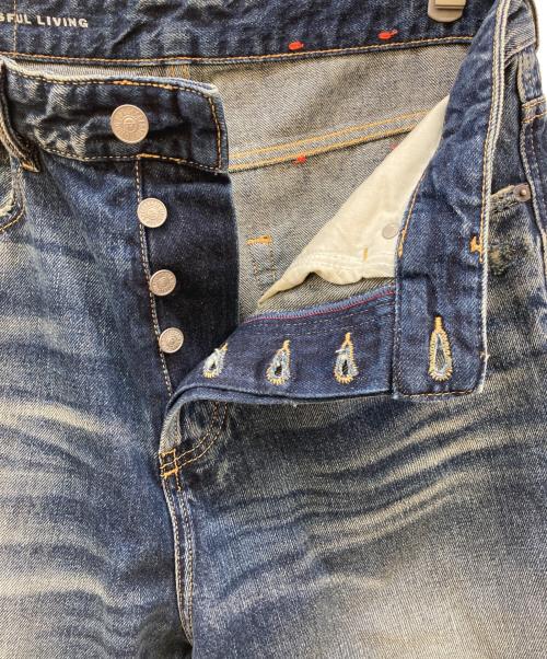 DIESEL（ディーゼル）DIESEL (ディーゼル) D-RISE/加工バギーデニムパンツ インディゴ サイズ:76（W30）の古着・服飾アイテム