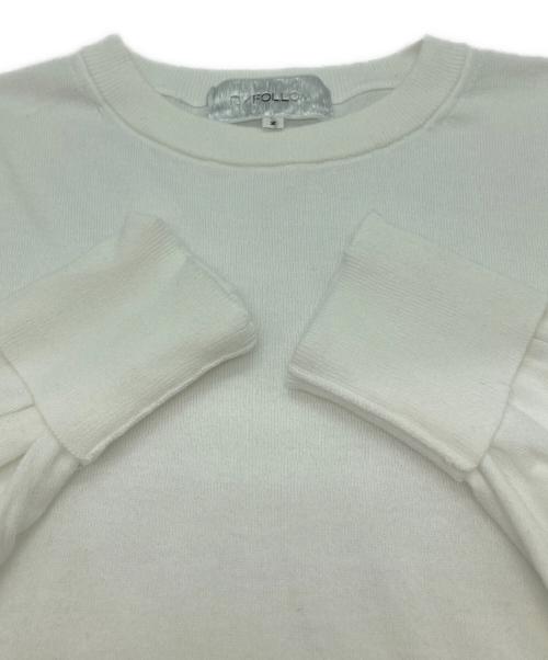UNFOLLOW（アンフォロー）UNFOLLOW (アンフォロー) italian cotton everyday sweater ホワイト サイズ:2の古着・服飾アイテム