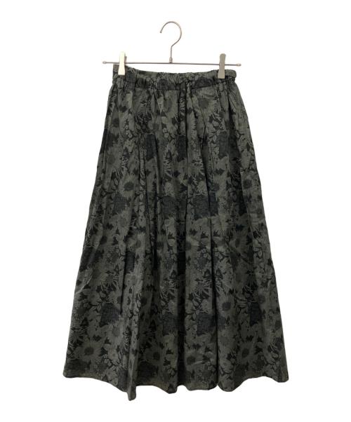 KAGURE（カグレ）kagure (カグレ) URBAN RESEARCH (アーバンリサーチ) リバティプリントスカート かぐれ グレー サイズ:F　の古着・服飾アイテム