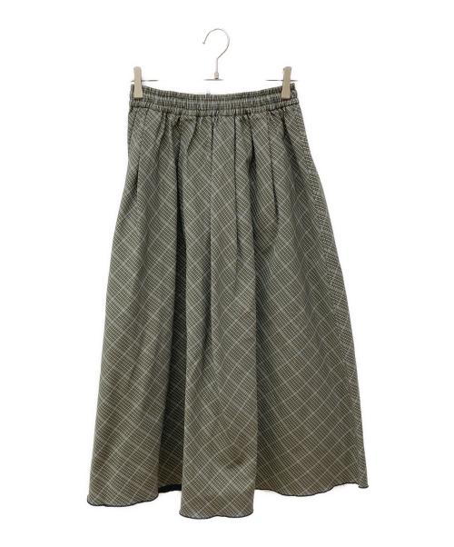 URBAN RESEARCH（アーバンリサーチ）URBAN RESEARCH (アーバンリサーチ) リバーシブルチェックボリュームスカート ネイビー サイズ:FREEの古着・服飾アイテム