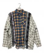 Rebuild by Needlesリビルドバイニードルス）の古着「Flannel Shirt - 7 Cuts Zipped Wide Shirt」｜マルチカラー